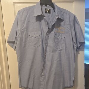 Wrangler Yellowstone Light Blue Men's Casual Shirt